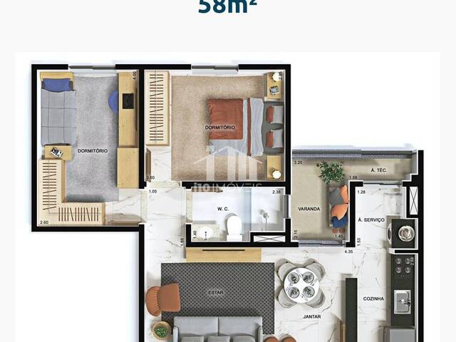 #561 - Apartamento para Venda em Jundiaí - SP - 2